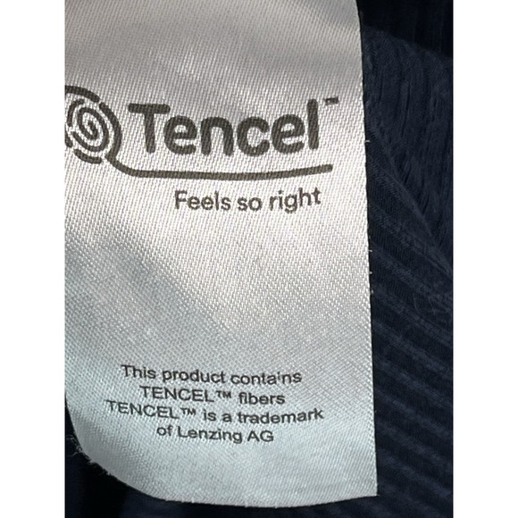 Scotch & Soda Maison Square Neck Ribbed Knit Top Navy Blue Sz L Basic Layer - Picture 7 of 8